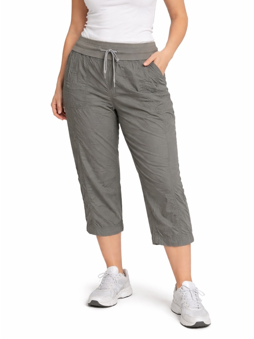 Joe Fresh Grey Cotton Crops XL